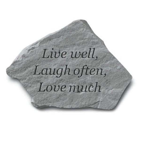 Gardencontrol Inc. Live Well-Laugh Often-Love Much - Garden Accent - 11 Inches x 8 Inches GA87116 - main